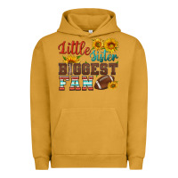 Pigment Peanut Butter little sister biggest fan american football Urban Hoodie - HRA Design Shop