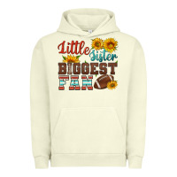 Pigment Pistachio little sister biggest fan american football Urban Hoodie - HRA Design Shop