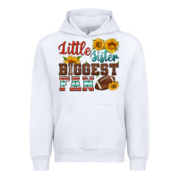 White little sister biggest fan american football Urban Hoodie - HRA Design Shop
