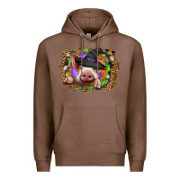 Chestnut halloween pig Premium Hoodie - CowhideDigitalArt