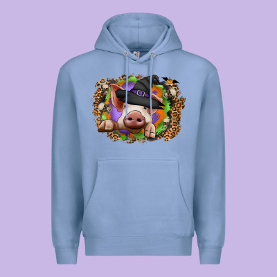 Halloween Pig Premium Hoodie Designed By Cowhidedigitalart