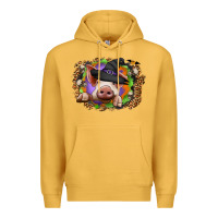 Mustard halloween pig Premium Hoodie - CowhideDigitalArt