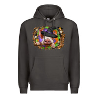 Smoke halloween pig Premium Hoodie - CowhideDigitalArt