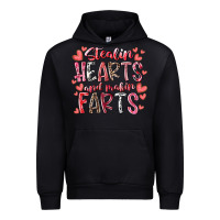Black stealin hearts and makin farts Urban Hoodie - RacoonDesign