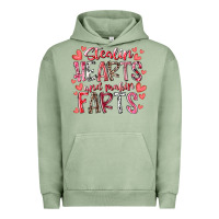 Pigment Oil Green stealin hearts and makin farts Urban Hoodie - RacoonDesign