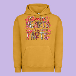 Stealin Hearts And Makin Farts Urban Hoodie Designed By Racoondesign
