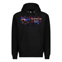 Black all american boy libbey glass Premium Hoodie - HRA Design Shop