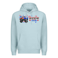 Blue Mist all american boy libbey glass Premium Hoodie - HRA Design Shop