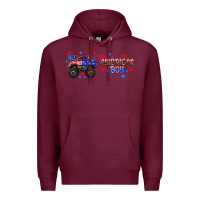 Burgundy all american boy libbey glass Premium Hoodie - HRA Design Shop