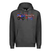 Charcoal Heather all american boy libbey glass Premium Hoodie - HRA Design Shop