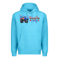 Ocean Blue all american boy libbey glass Premium Hoodie - HRA Design Shop