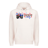 Pale Pink all american boy libbey glass Premium Hoodie - HRA Design Shop
