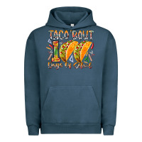 Pigment Midnight Navy taco bout 100 days of school Urban Hoodie - RacoonDesign