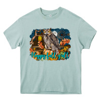 Arona Happy Fall Y'all Owl Heavy Core Tee - LillyAllenDesigns