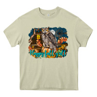 Mossy Happy Fall Y'all Owl Heavy Core Tee - LillyAllenDesigns