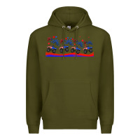 Army Green american truck libbey glass Premium Hoodie - HRA Design Shop