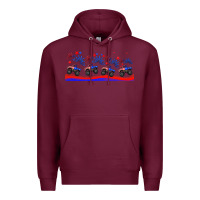 Burgundy american truck libbey glass Premium Hoodie - HRA Design Shop