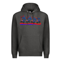Charcoal Heather american truck libbey glass Premium Hoodie - HRA Design Shop