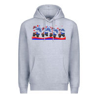 Heather Grey american truck libbey glass Premium Hoodie - HRA Design Shop