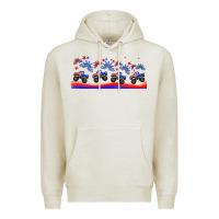 Oatmeal Heather american truck libbey glass Premium Hoodie - HRA Design Shop