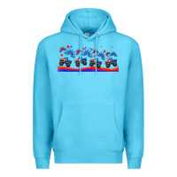 Ocean Blue american truck libbey glass Premium Hoodie - HRA Design Shop