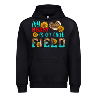 Black my heart is on that field american football Urban Hoodie - HRA Design Shop