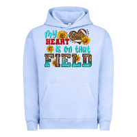 Pigment Grape Ice my heart is on that field american football Urban Hoodie - HRA Design Shop