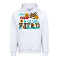 White my heart is on that field american football Urban Hoodie - HRA Design Shop