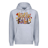 Heather Grey hello fall Premium Hoodie - CowhideDigitalArt