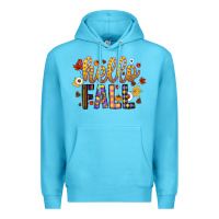 Ocean Blue hello fall Premium Hoodie - CowhideDigitalArt