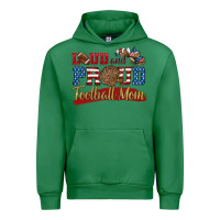 Emerald loud and proud football mom Urban Hoodie - HRA Design Shop