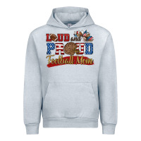 Heather Grey loud and proud football mom Urban Hoodie - HRA Design Shop