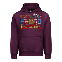 Mauve Wine loud and proud football mom Urban Hoodie - HRA Design Shop