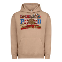 Pigment Burro loud and proud football mom Urban Hoodie - HRA Design Shop