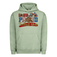 Pigment Oil Green loud and proud football mom Urban Hoodie - HRA Design Shop