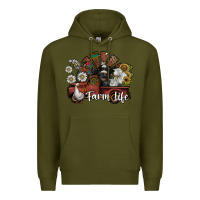 Army Green farm life Premium Hoodie - SublimationCraftShop