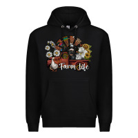 Black farm life Premium Hoodie - SublimationCraftShop