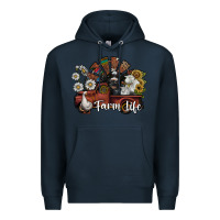 Navy farm life Premium Hoodie - SublimationCraftShop