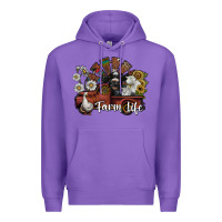 Purple farm life Premium Hoodie - SublimationCraftShop