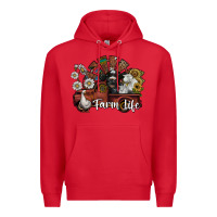 Red farm life Premium Hoodie - SublimationCraftShop