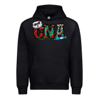 Black cna Urban Hoodie - CowhideDigitalArt