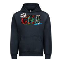 Navy cna Urban Hoodie - CowhideDigitalArt