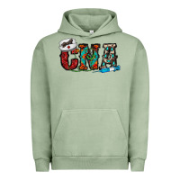 Pigment Oil Green cna Urban Hoodie - CowhideDigitalArt