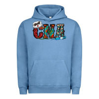 Pigment Pebble Blue cna Urban Hoodie - CowhideDigitalArt