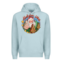 Blue Mist holiday vibes Premium Hoodie - FaDigitalArtStudio