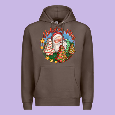 Holiday Vibes Premium Hoodie Designed By Fadigitalartstudio