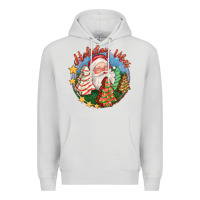 Dove Grey holiday vibes Premium Hoodie - FaDigitalArtStudio