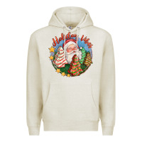 Oatmeal Heather holiday vibes Premium Hoodie - FaDigitalArtStudio