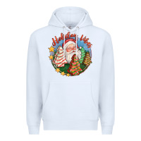 White holiday vibes Premium Hoodie - FaDigitalArtStudio