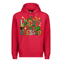 Cardinal Not lucky just blessed st. patricks day Premium Hoodie - Neo Western